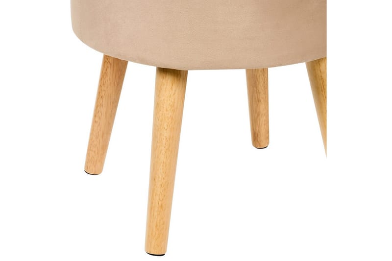 Jakkara Neely Beige - Beige - Huonekalut - Tuoli & nojatuoli - Jakkara & jalkarahi - Rahi