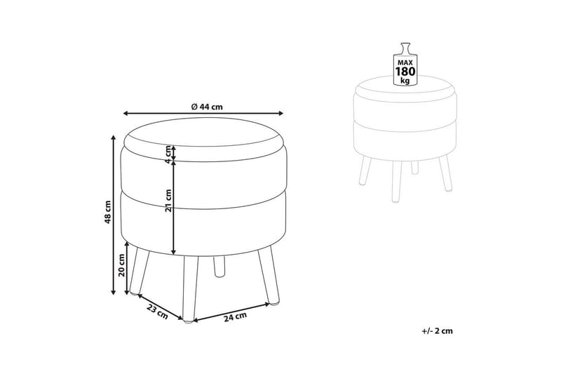 Jakkara Okaton Valkoinen/vaalea puu - Valkoinen/vaalea puu - Huonekalut - Tuoli & nojatuoli - Jakkara & jalkarahi - Rahi