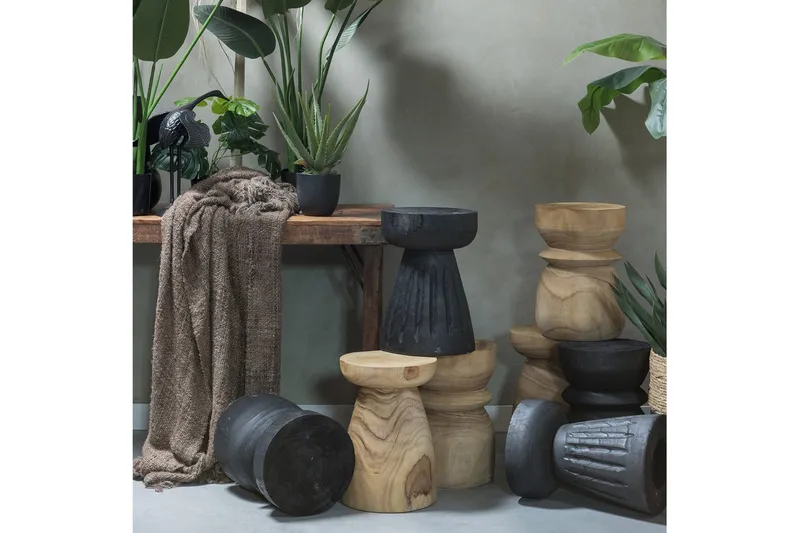 Jakkara Rankel - Musta - Huonekalut - Tuoli & nojatuoli - Jakkara & jalkarahi