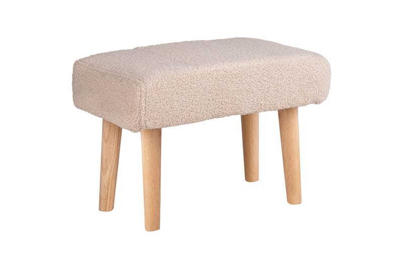 Jakkara Takoma Beige/vaalea puu - Beige/vaalea puu - Huonekalut - Tuoli & nojatuoli - Jakkara & jalkarahi - Rahi