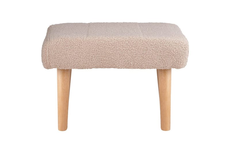 Jakkara Takoma Beige/vaalea puu - Beige/vaalea puu - Huonekalut - Tuoli & nojatuoli - Jakkara & jalkarahi - Rahi