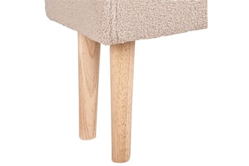 Jakkara Takoma Beige/vaalea puu - Beige/vaalea puu - Huonekalut - Tuoli & nojatuoli - Jakkara & jalkarahi - Rahi