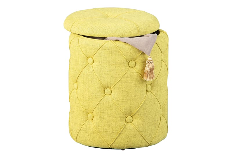 Jakkara Passarelli - Keltainen / Vihreä - Huonekalut - Tuoli & nojatuoli - Jakkara & jalkarahi