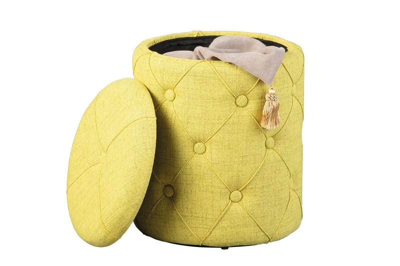 Jakkara Passarelli - Keltainen / Vihreä - Huonekalut - Tuoli & nojatuoli - Jakkara & jalkarahi