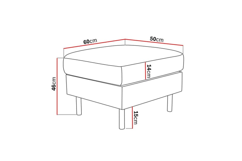 Jalkarahi Peppe - Beige - Huonekalut - Tuoli & nojatuoli - Jakkara & jalkarahi - Rahi