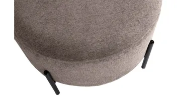 Karan puffi säilytystilalla 55 cm pyöreä - Vaaleanruskea - Huonekalut - Tuoli & nojatuoli - Jakkara & jalkarahi - Säkkirahi