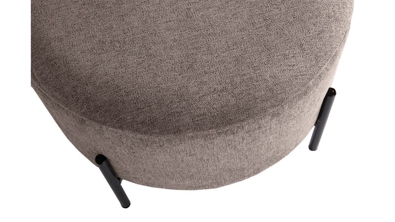 Karan puffi säilytystilalla 55 cm pyöreä - Vaaleanruskea - Huonekalut - Tuoli & nojatuoli - Jakkara & jalkarahi - Säkkirahi