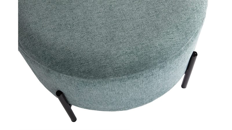 Karan puffi säilytystilalla 55 cm pyöreä - Sinivihreä - Huonekalut - Tuoli & nojatuoli - Jakkara & jalkarahi - Säkkirahi