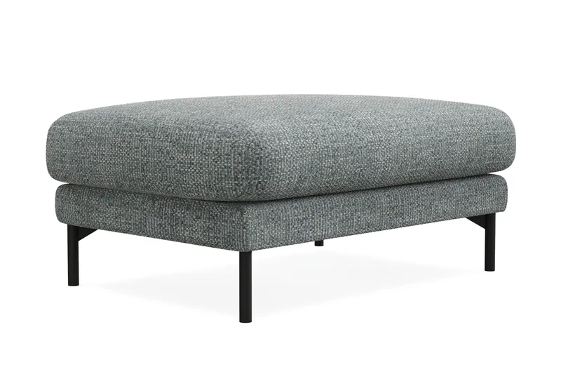 Menard Premium Jalkatuki Chenillellä - Harmaa/Sininen - Huonekalut - Tuoli & nojatuoli - Jakkara & jalkarahi - Rahi