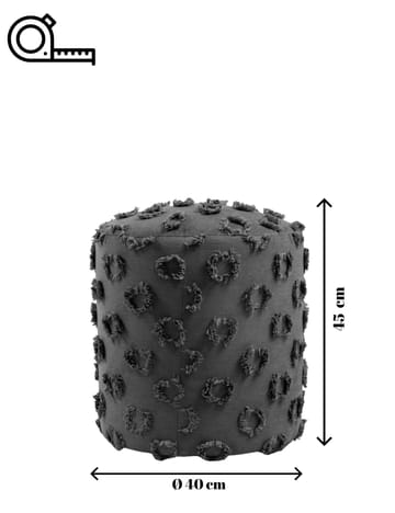 Meric istuinrahi 40 cm pyöreä - Antrasiitti - Huonekalut - Tuoli & nojatuoli - Jakkara & jalkarahi - Säkkirahi