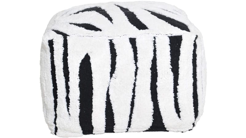 Mirello-rahi 50 cm - Valkoinen/musta - Huonekalut - Tuoli & nojatuoli - Jakkara & jalkarahi - Säkkirahi