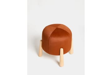 Orryn Jalkajakkara 40 cm - Oranssi/Luonnollinen - Huonekalut - Tuoli & nojatuoli - Jakkara & jalkarahi - Rahi