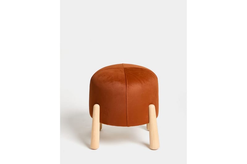 Orryn Jalkajakkara 40 cm - Oranssi/Luonnollinen - Huonekalut - Tuoli & nojatuoli - Jakkara & jalkarahi - Rahi