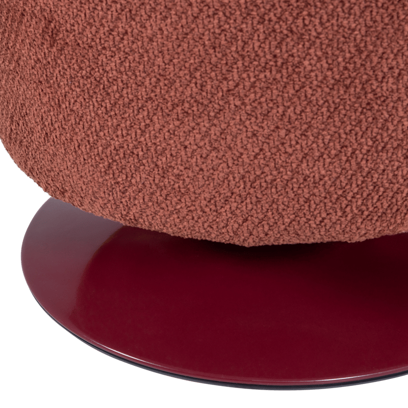 Pyörivä rahi Islen 39 cm pyöreä - Viininpunainen - Huonekalut - Tuoli & nojatuoli - Jakkara & jalkarahi - Säkkirahi
