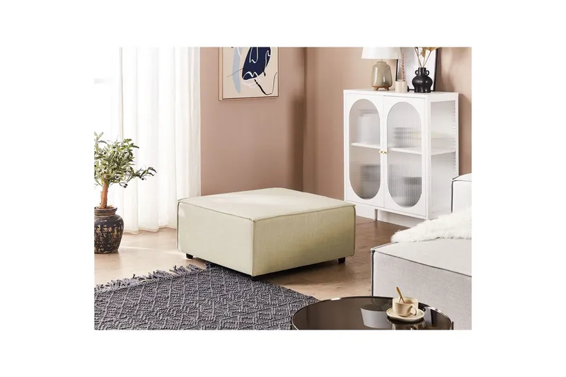 Rahi Aprica Beige/musta - Beige/musta - Huonekalut - Tuoli & nojatuoli - Jakkara & jalkarahi - Rahi