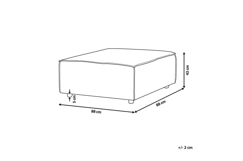 Rahi Aprica Beige/musta - Beige/musta - Huonekalut - Tuoli & nojatuoli - Jakkara & jalkarahi - Rahi