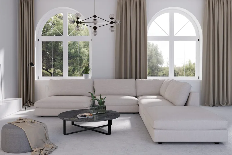 Arken Rahi - Pellavanbeige - Huonekalut - Tuoli & nojatuoli - Jakkara & jalkarahi - Rahi