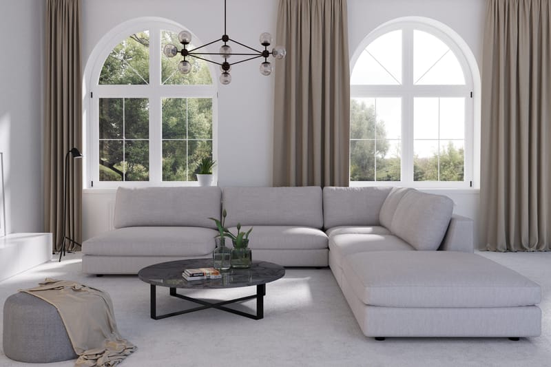 Arken Rahi - Pellavanharmaa - Huonekalut - Tuoli & nojatuoli - Jakkara & jalkarahi - Rahi