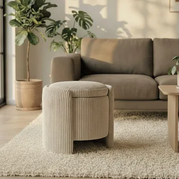 Rahi Atelier Del Sofa Cuddle (50 x 46 x 42 cm) Beige - Beige - Huonekalut - Tuoli & nojatuoli - Jakkara & jalkarahi - Säkkirahi