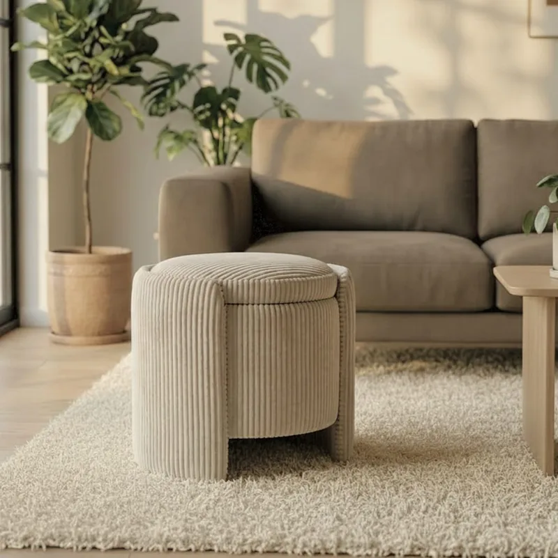 Rahi Atelier Del Sofa Cuddle (50 x 46 x 42 cm) Beige - Beige - Huonekalut - Tuoli & nojatuoli - Jakkara & jalkarahi - Säkkirahi
