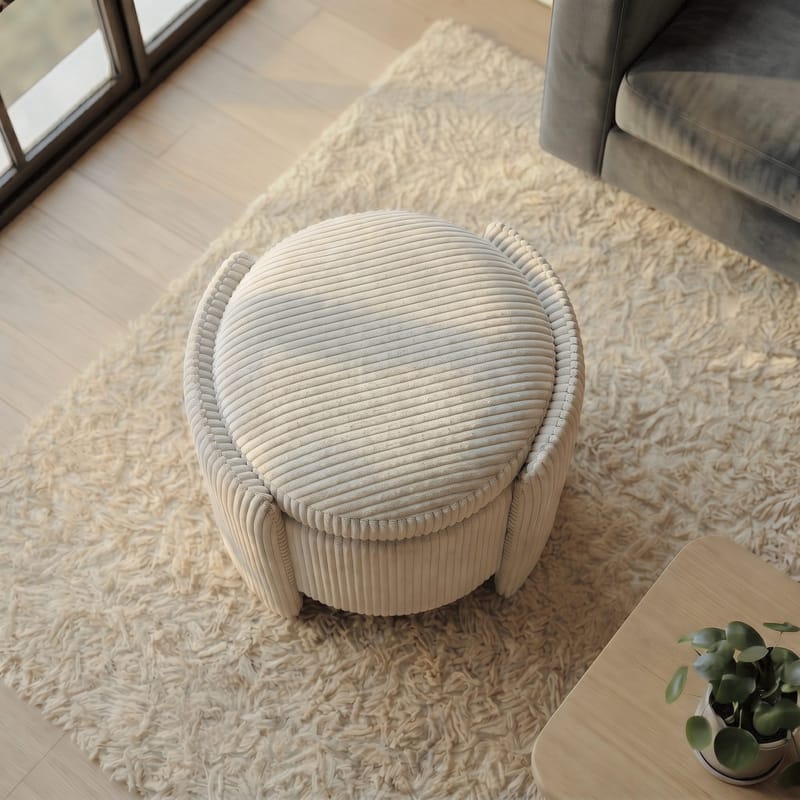Rahi Atelier Del Sofa Cuddle (50 x 46 x 42 cm) Beige - Beige - Huonekalut - Tuoli & nojatuoli - Jakkara & jalkarahi - Säkkirahi
