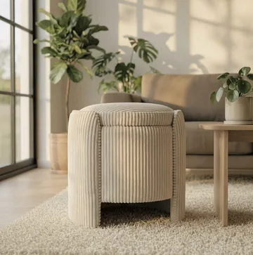 Rahi Atelier Del Sofa Cuddle (50 x 46 x 42 cm) Beige - Beige - Huonekalut - Tuoli & nojatuoli - Jakkara & jalkarahi - Säkkirahi