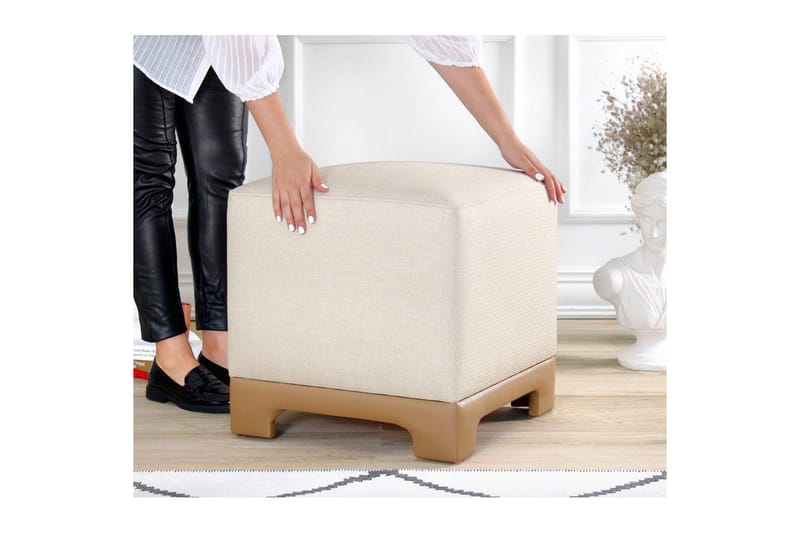 Rahi Belarville Kerma / Beige - Kerma / Beige - Huonekalut - Tuoli & nojatuoli - Jakkara & jalkarahi - Säkkirahi