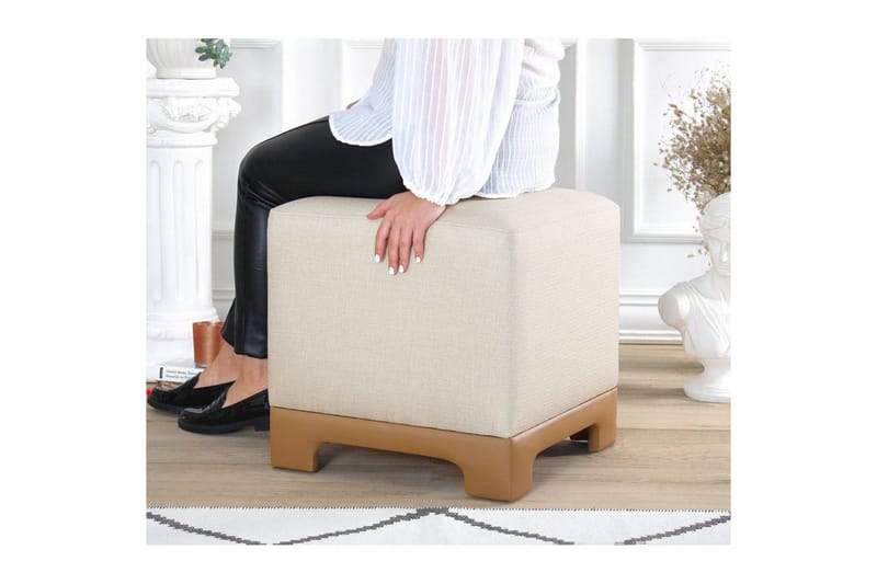 Rahi Belarville Kerma / Beige - Kerma / Beige - Huonekalut - Tuoli & nojatuoli - Jakkara & jalkarahi - Säkkirahi