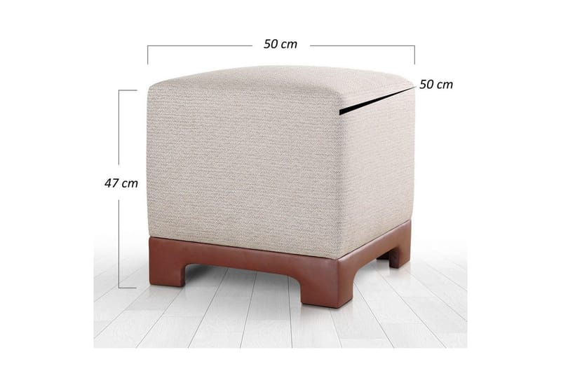 Rahi Belarville Ruskea - Ruskea - Huonekalut - Tuoli & nojatuoli - Jakkara & jalkarahi - Säkkirahi