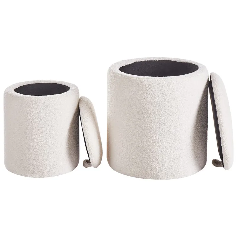 Rahi Berea 2-pakkaus - Valkoinen - Huonekalut - Tuoli & nojatuoli - Jakkara & jalkarahi - Säkkirahi