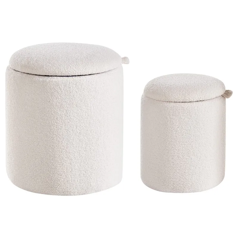 Rahi Berea 2-pakkaus - Valkoinen - Huonekalut - Tuoli & nojatuoli - Jakkara & jalkarahi - Säkkirahi