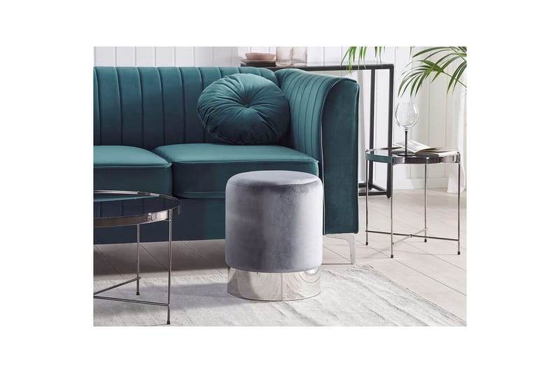 Rahi Brigitte Harmaa/hopea - Harmaa/hopea - Huonekalut - Tuoli & nojatuoli - Jakkara & jalkarahi - Säkkirahi