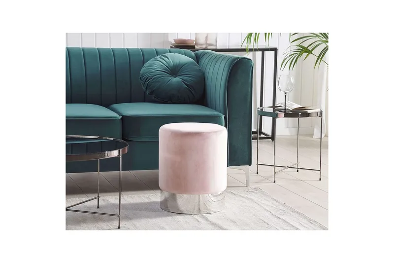 Rahi Brigitte Vaaleanpunainen/Hopea - Vaaleanpunainen/Hopea - Huonekalut - Tuoli & nojatuoli - Jakkara & jalkarahi - Säkkirahi