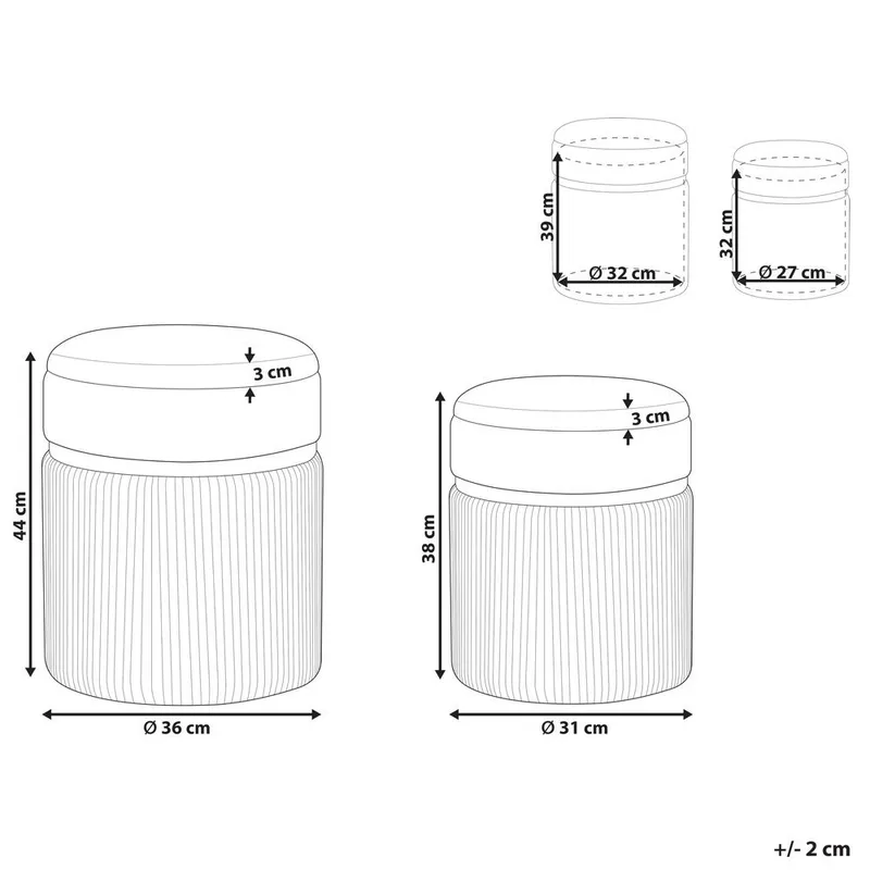Rahi Camdenton 2-pakkaus - Harmaa - Huonekalut - Tuoli & nojatuoli - Jakkara & jalkarahi - Säkkirahi
