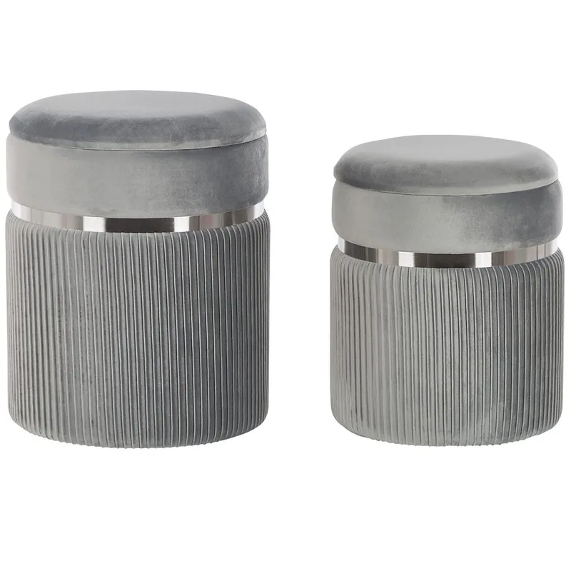 Rahi Camdenton 2-pakkaus - Harmaa - Huonekalut - Tuoli & nojatuoli - Jakkara & jalkarahi - Säkkirahi