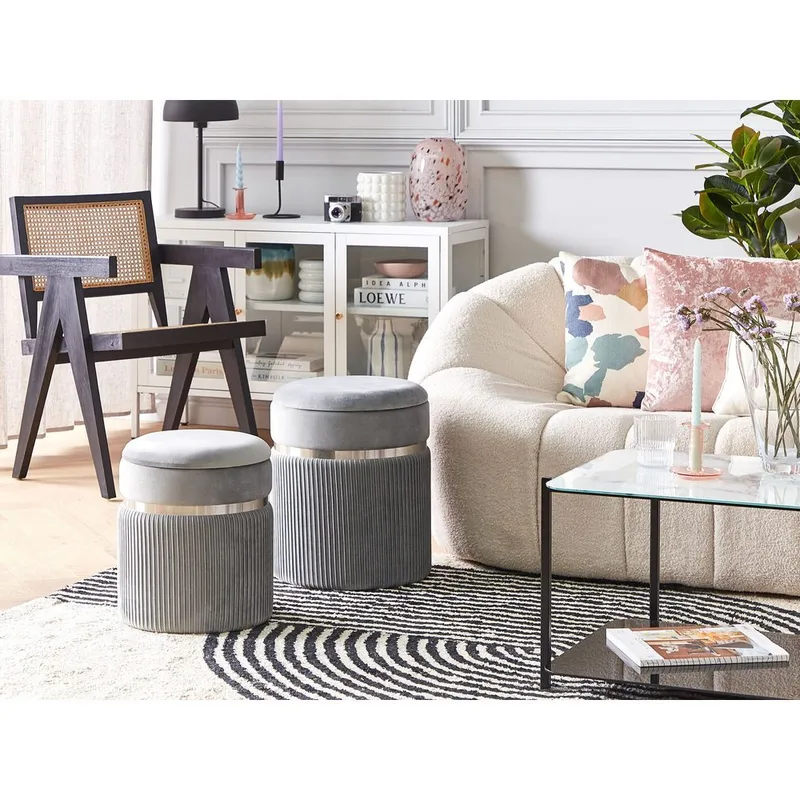 Rahi Camdenton 2-pakkaus - Harmaa - Huonekalut - Tuoli & nojatuoli - Jakkara & jalkarahi - Säkkirahi