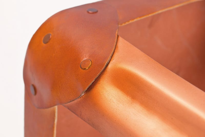 Rahi Chyler Kupari/Nahka - 4-Pak - Huonekalut - Tuoli & nojatuoli - Jakkara & jalkarahi