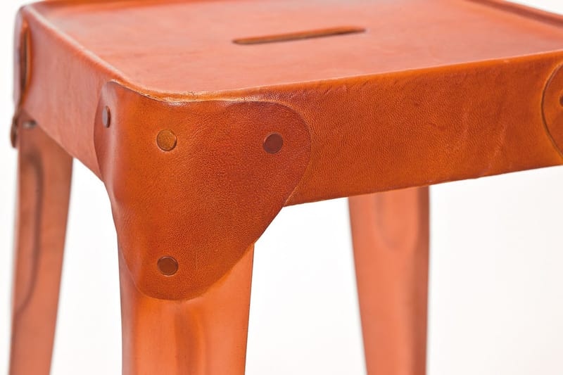 Rahi Chyler Kupari/Nahka - 4-Pak - Huonekalut - Tuoli & nojatuoli - Jakkara & jalkarahi