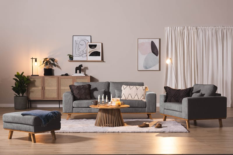 Copenhagen Rahi Manchester - Harmaa - Huonekalut - Tuoli & nojatuoli - Jakkara & jalkarahi - Rahi