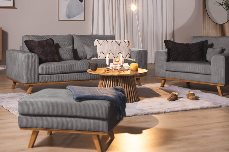 Copenhagen Rahi Manchester - Harmaa - Huonekalut - Tuoli & nojatuoli - Jakkara & jalkarahi - Rahi