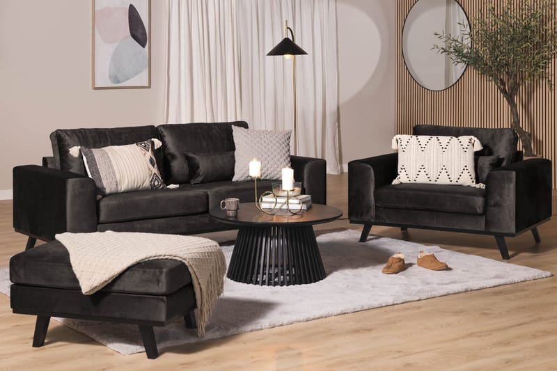 Copenhagen Rahi Sametti - Harmaa - Huonekalut - Tuoli & nojatuoli - Jakkara & jalkarahi - Rahi