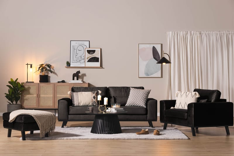 Copenhagen Rahi Sametti - Harmaa - Huonekalut - Tuoli & nojatuoli - Jakkara & jalkarahi - Rahi