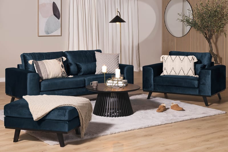 Copenhagen Rahi Sametti - Sininen - Huonekalut - Tuoli & nojatuoli - Jakkara & jalkarahi - Rahi