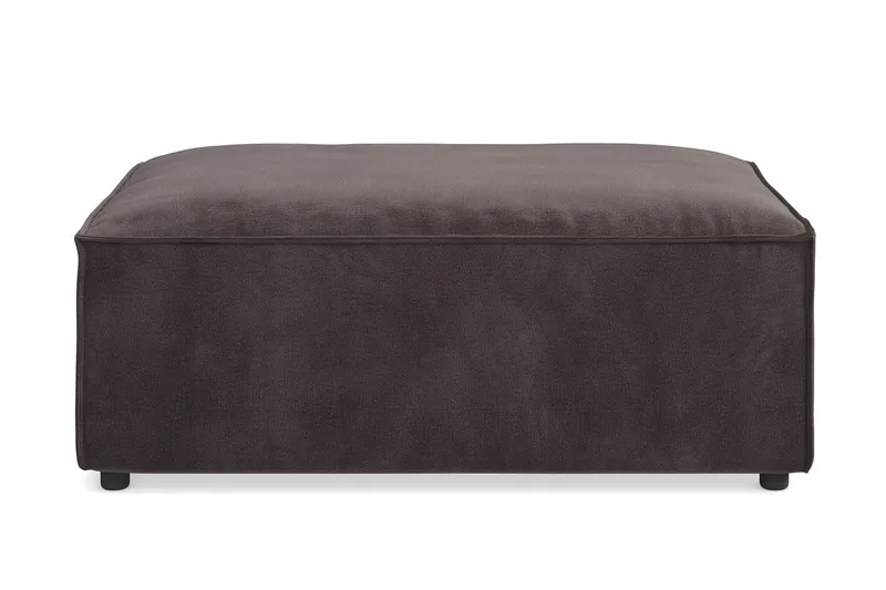 Cubo 1-istuttava Suorakulmainen Rahi Sametti 120 cm leveä, Tummanharmaa