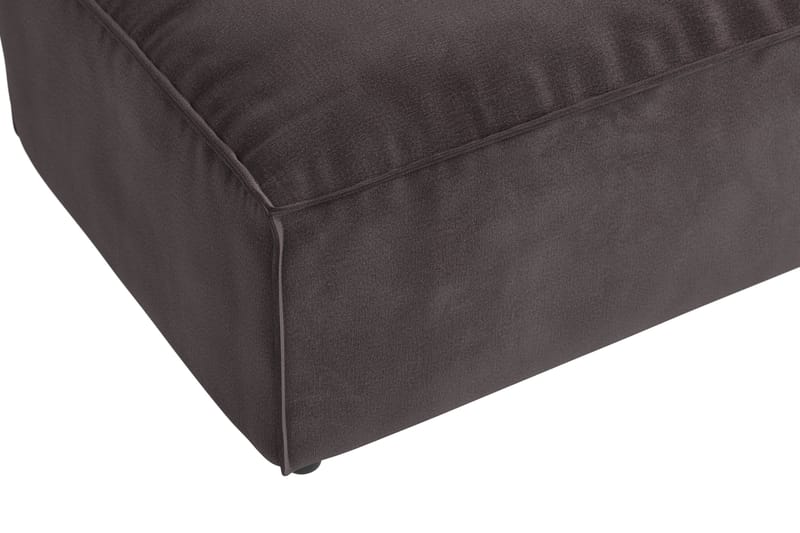 Cubo 1-istuttava Suorakulmainen Rahi Sametti 120 cm leveä - Tummanharmaa - Huonekalut - Tuoli & nojatuoli - Jakkara & jalkarahi - Rahi