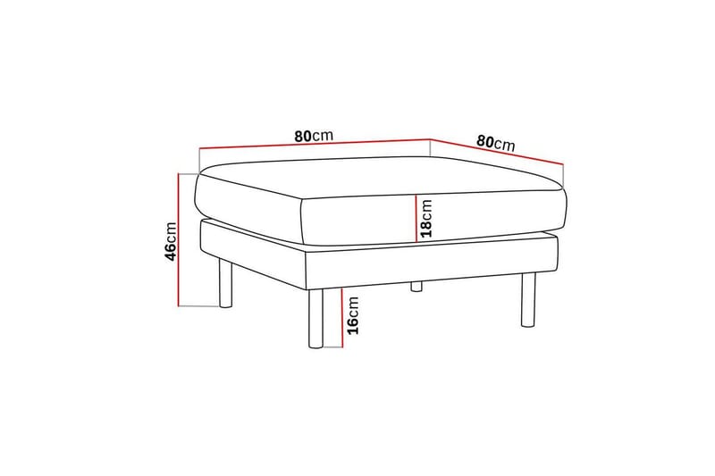 Rahi Florenz - Vaaleanharmaa - Huonekalut - Tuoli & nojatuoli - Jakkara & jalkarahi - Rahi