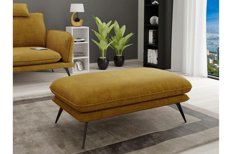 Graystone Fotpall 65 cm Dark yellow - Huonekalut - Tuoli & nojatuoli - Jakkara & jalkarahi - Rahi