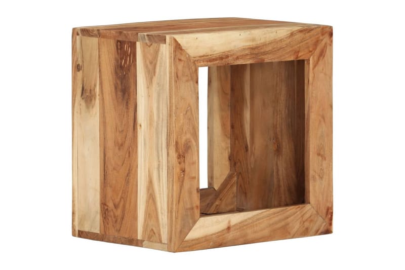 Jakkara 40x30x40 cm täysi akasiapuu - Ruskea - Huonekalut - Tuoli & nojatuoli - Jakkara & jalkarahi - Rahi