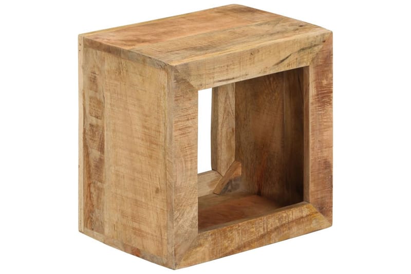 Jakkara 40x30x40 cm täysi mangopuu - Ruskea - Huonekalut - Tuoli & nojatuoli - Jakkara & jalkarahi - Rahi