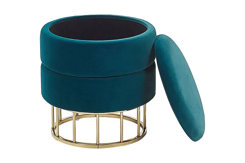 Jalkarahi Brunnsberg Säilytyksellä - Sininen - Huonekalut - Tuoli & nojatuoli - Jakkara & jalkarahi - Rahi
 - Rahi säilytystilalla